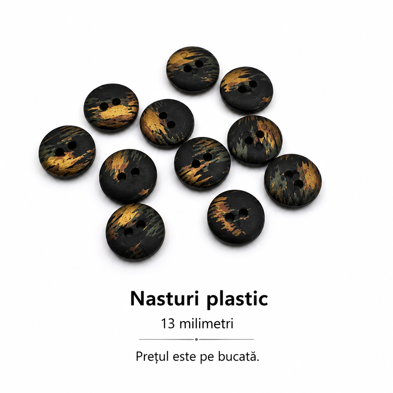 Nasturi de plastic 13mm