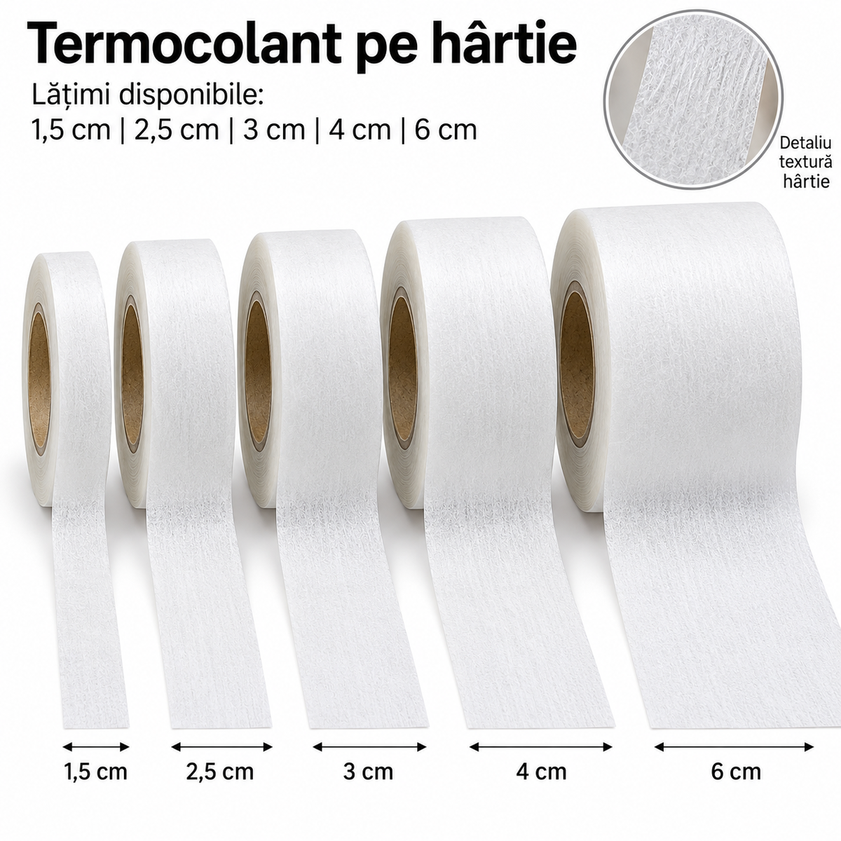 Banda Termocolant Pe Hartie - Alb