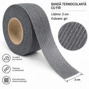 Intaritura Cu Adeziv, 20mm Gri