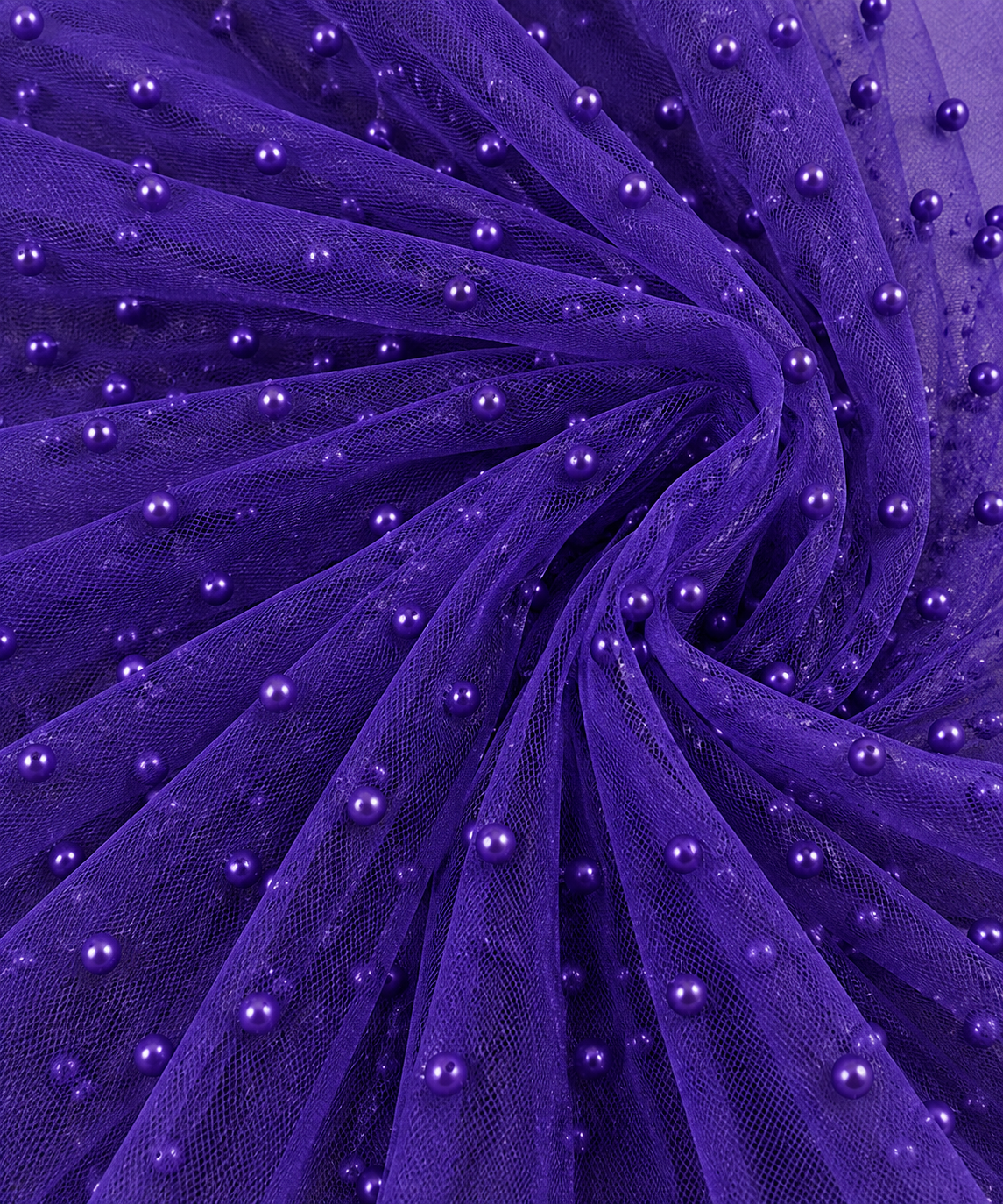 Tull Elastic Cu Perle - Indigo