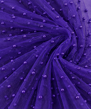 Tull Elastic Cu Perle - Indigo