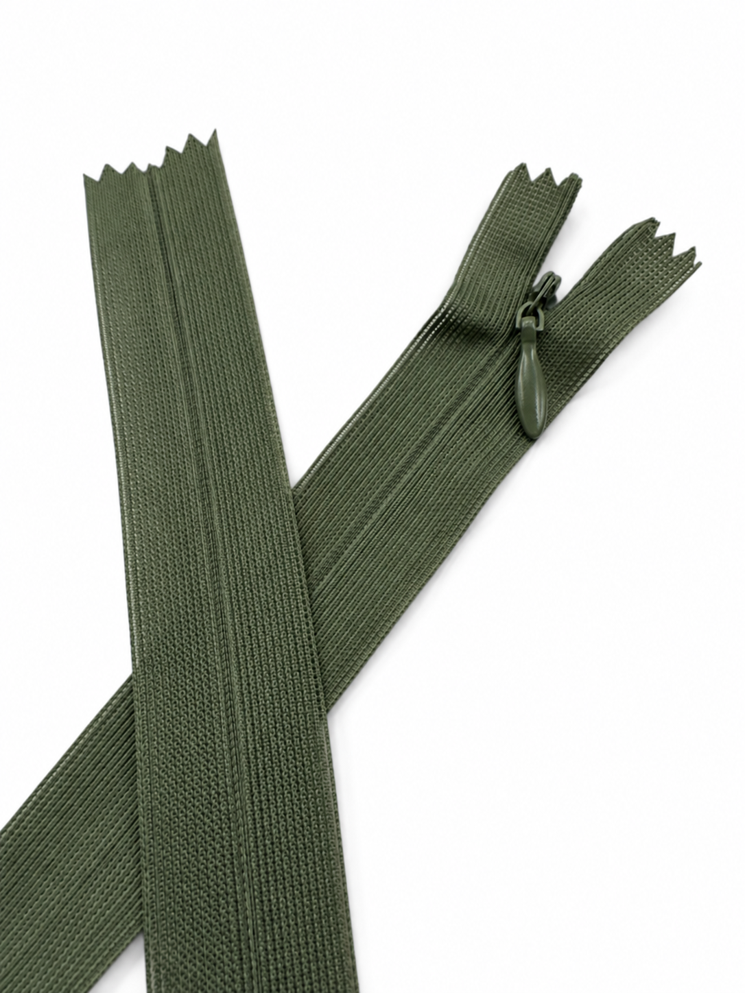 Fermoar Ascuns Pe Relon 60cm, Verde Kaki