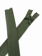 Fermoar Ascuns Pe Relon 60cm, Verde Kaki