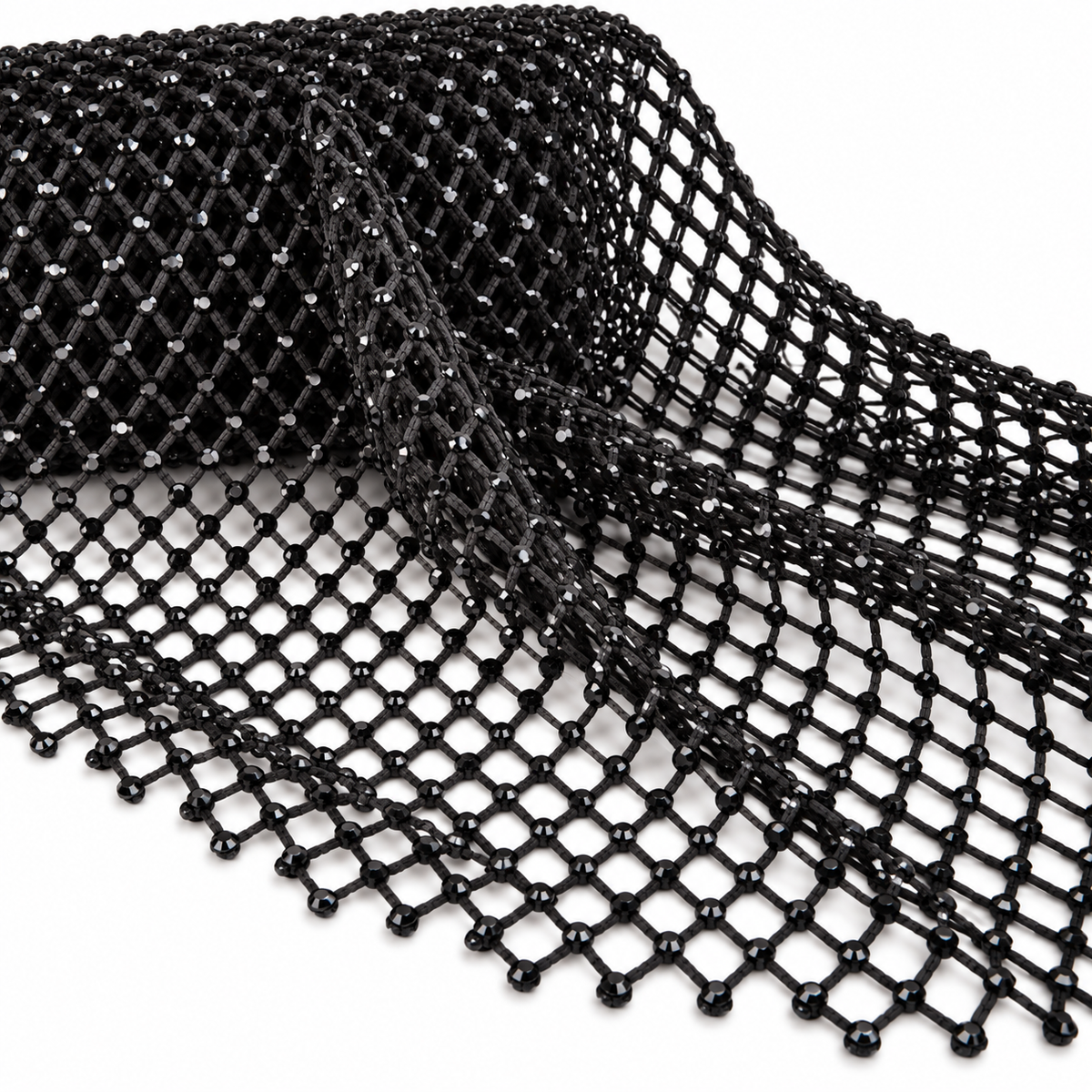 Plasa Elastica Cu Pietre - Negru cu pietre negre