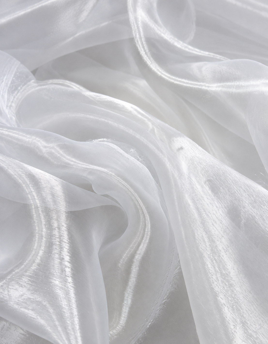 Voal De Organza, Alb