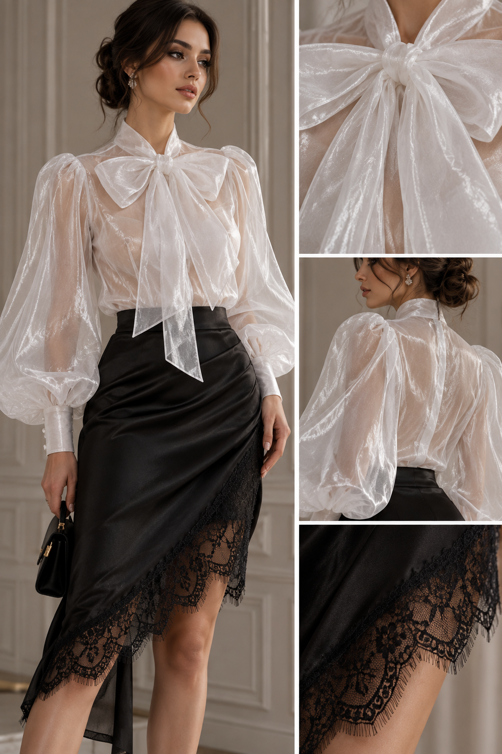 Voal De Organza, Alb