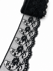 Dantela Neagra 6cm - pret pe metru