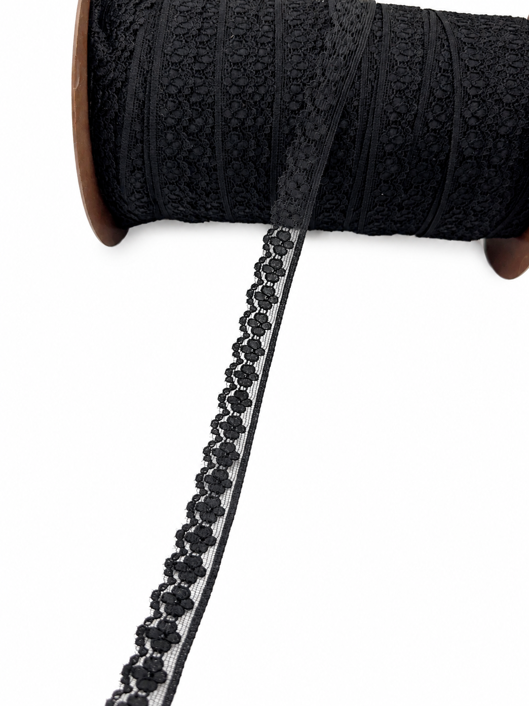 Dantela neagra 15mm - preț pe metru