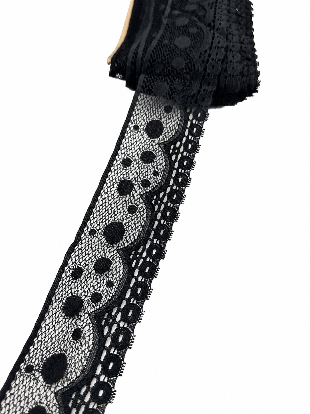 Dantela neagra 5cm - preț pe metru