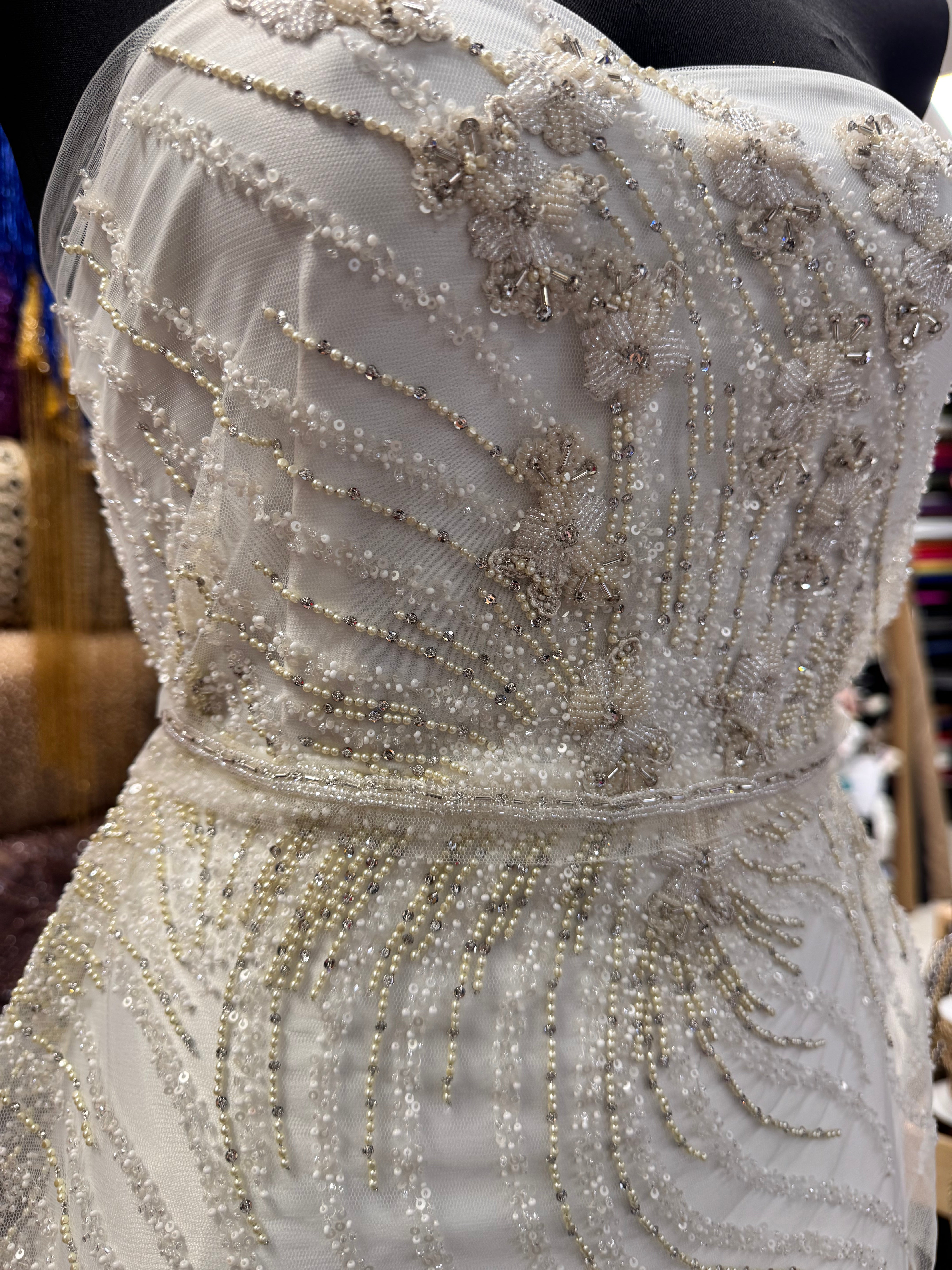 Broderie Bust Pentru Mireasă Ivoire