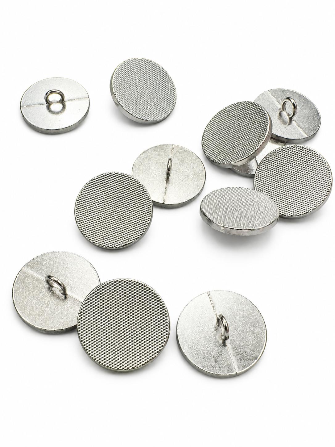 Nasturi Metalici, 18mm, Argintii