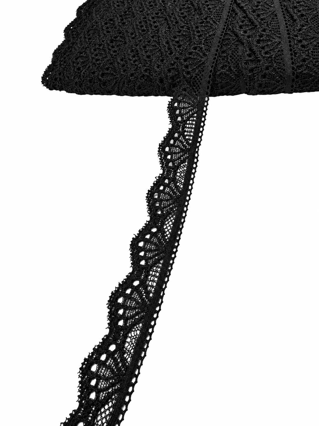 Dantela Elastica 23mm, Neagra