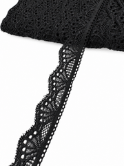 Dantela Elastica 23mm, Neagra