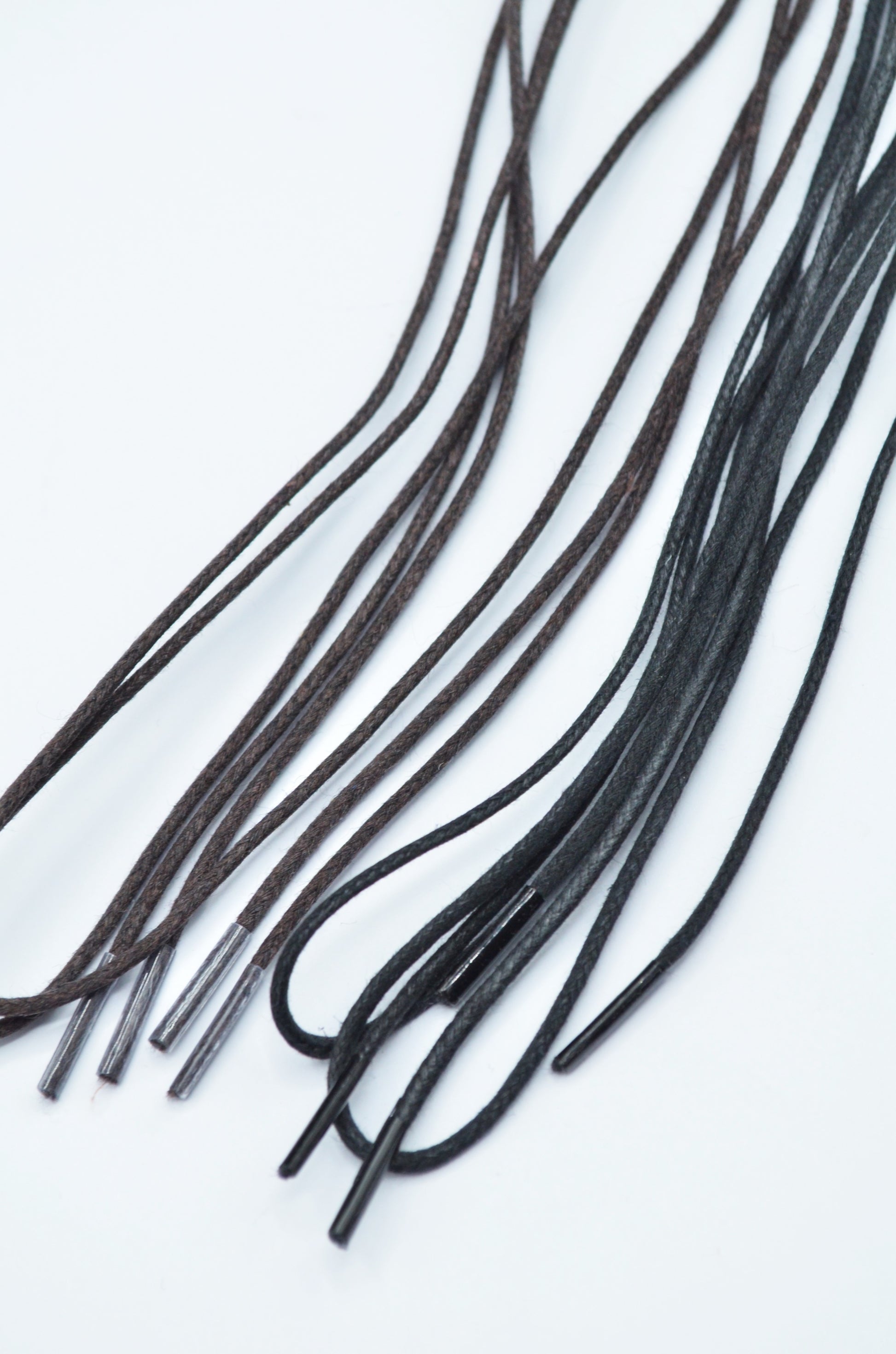 Siret Cerat Pentru Pantofi, 70cm Negru/Maro