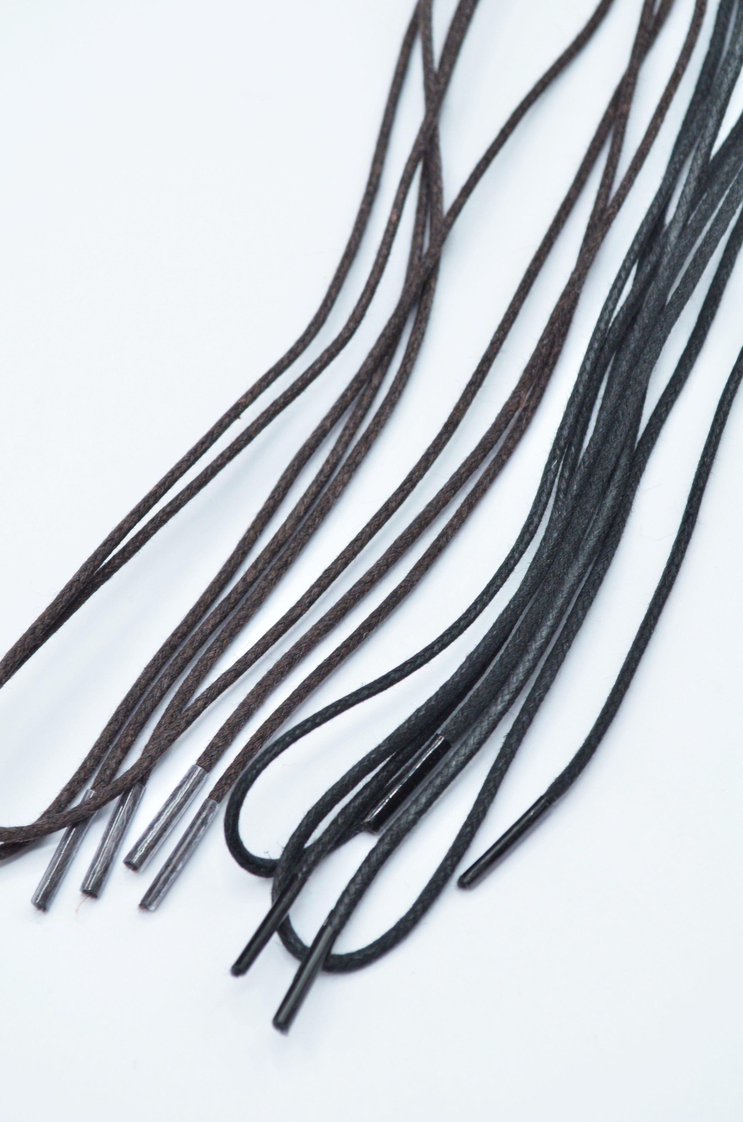 Siret Cerat Pentru Pantofi, 70cm Negru/Maro