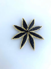 Aplicatie Brodata, 45mm, negru