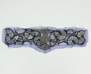 Aplicatie Cu Margele, Mov Indigo, 38x8cm