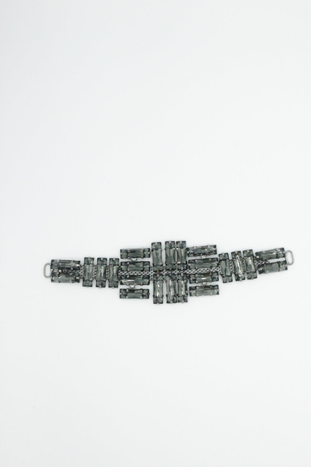 Aplicatie Dcorativa Metalica, Gri inchis, 18x4.50cm
