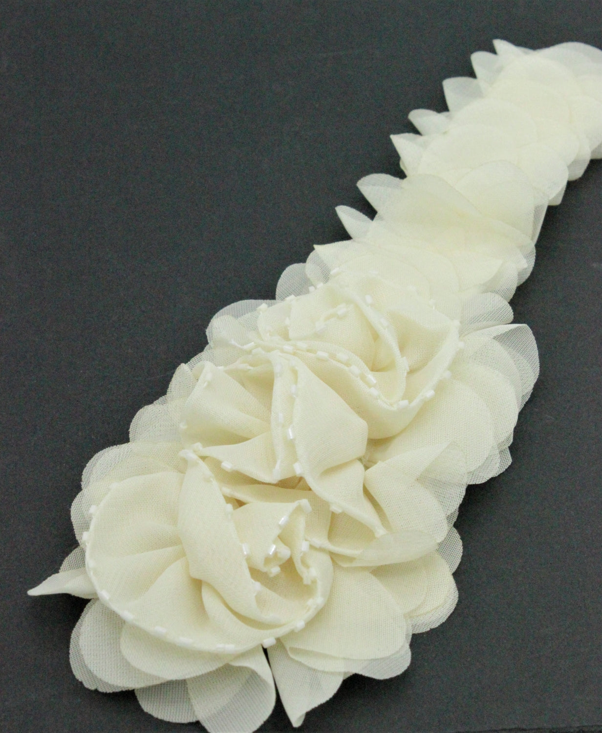 Aplicatie Decorativa, 23cm, Crem Unt