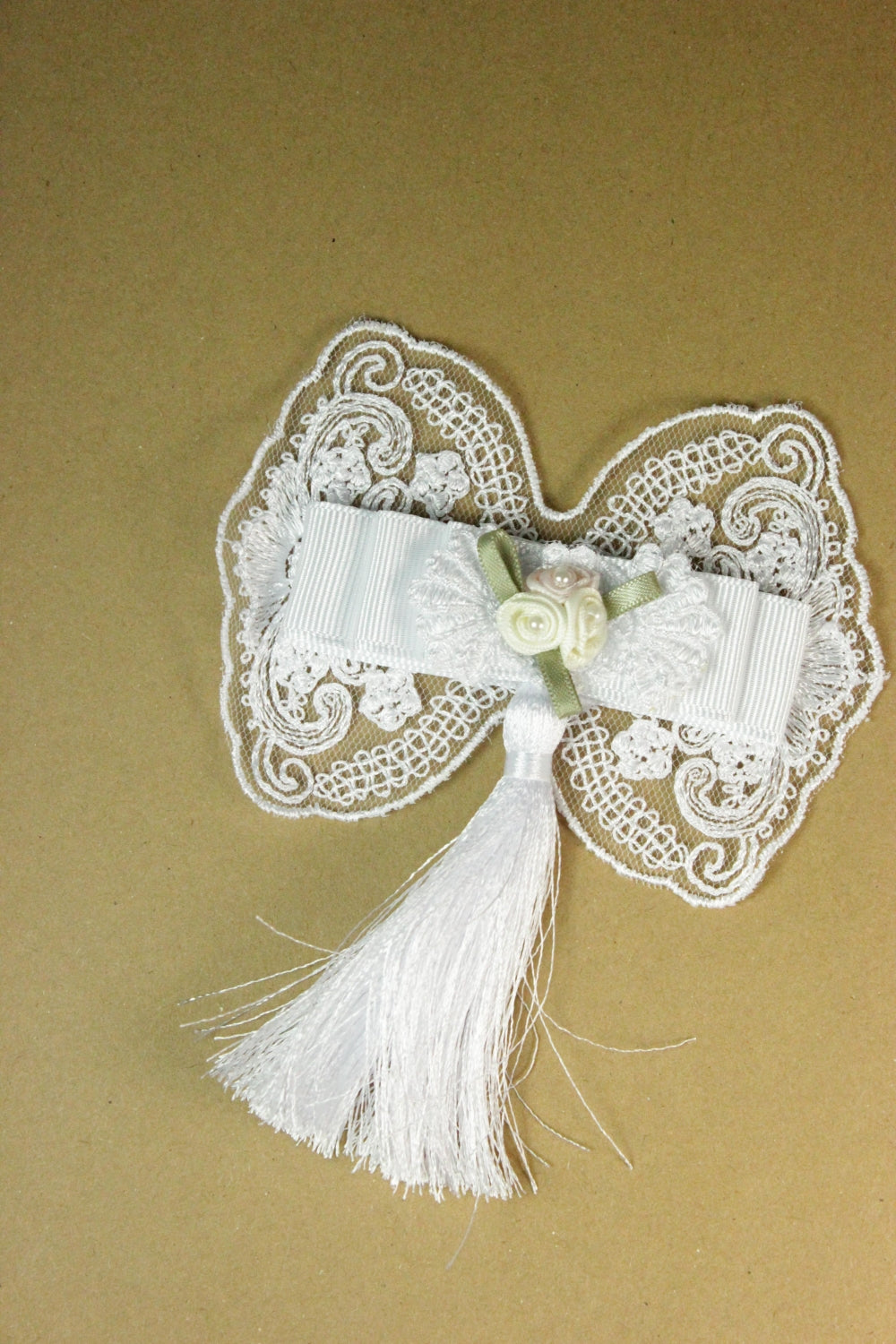 Aplicatie Fundita, Alb, 10 x 8cm  Ciucure 7cm