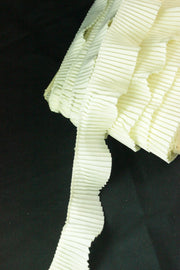 Aplicatii Volane Plisate, 30mm, Crem