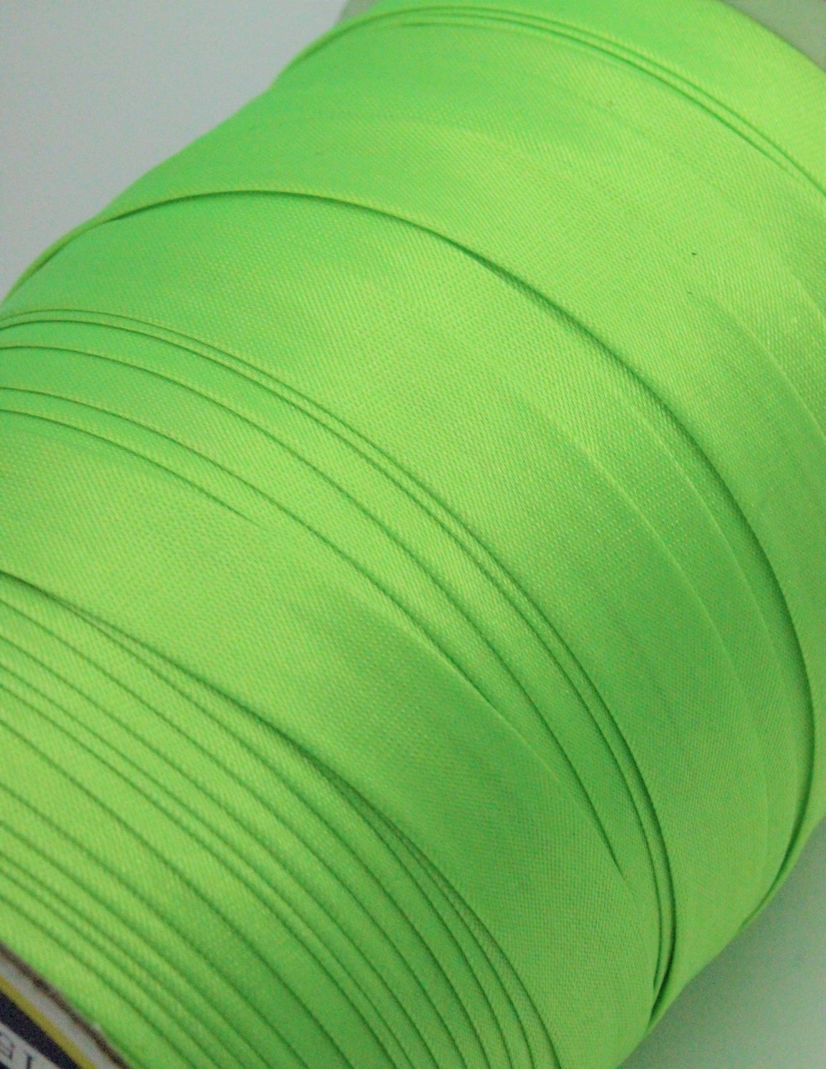 Banda Bie Din Saten, 15mm, Verde Neon