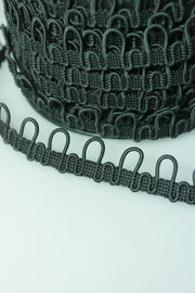 Banda Cu Butoniere Elastice, 17mm, Negru
