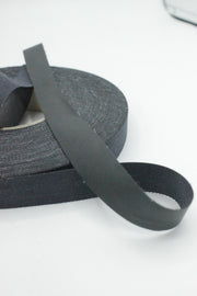 Banda Piele Ecologica Nefinisata, 15mm, Negru