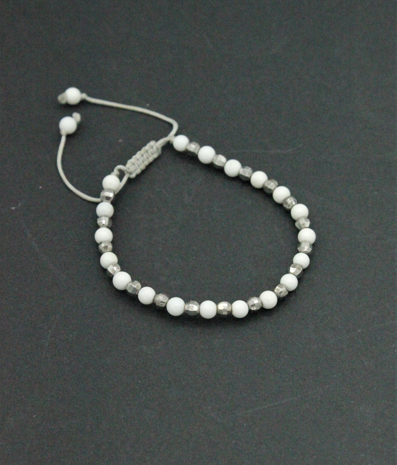 Bratara Agate Si Argint, 4mm