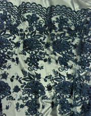 Broderie 3D Pe Tull, Bleumarin