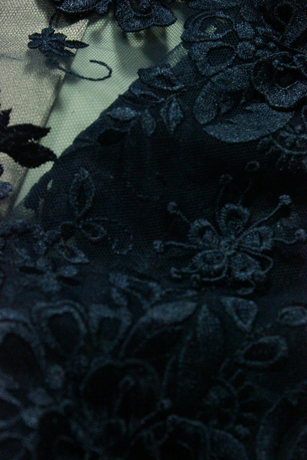 Broderie 3D Pe Tull, Bleumarin