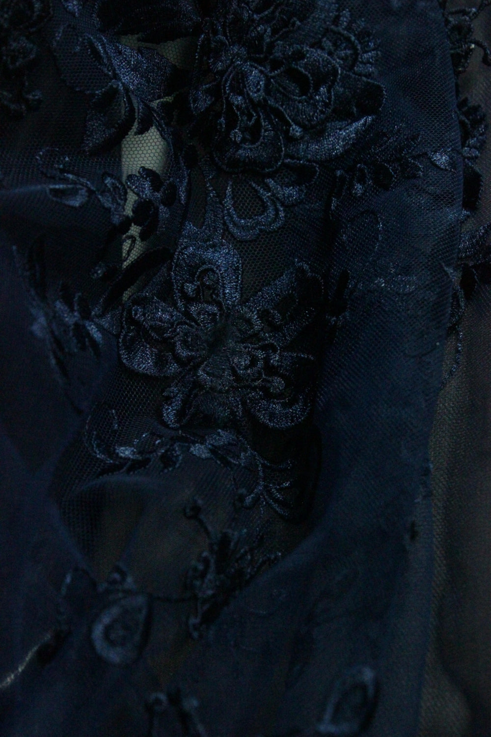 Broderie 3D Pe Tull, Bleumarin