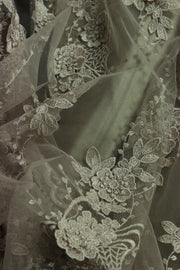 Broderie 3D Pe Tull, Roz Pudra