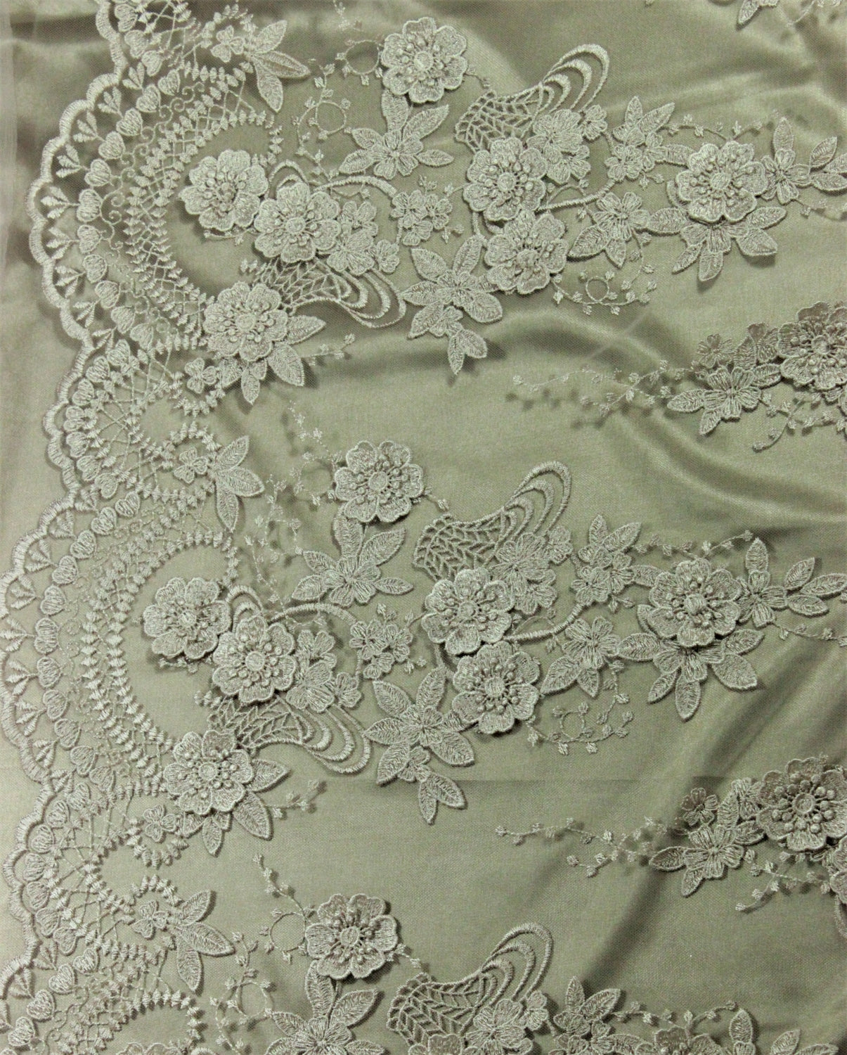 Broderie 3D Pe Tull, Roz Pudra