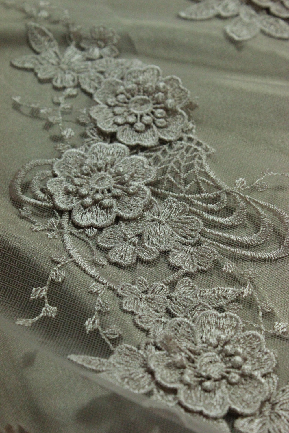 Broderie 3D Pe Tull, Roz Pudra