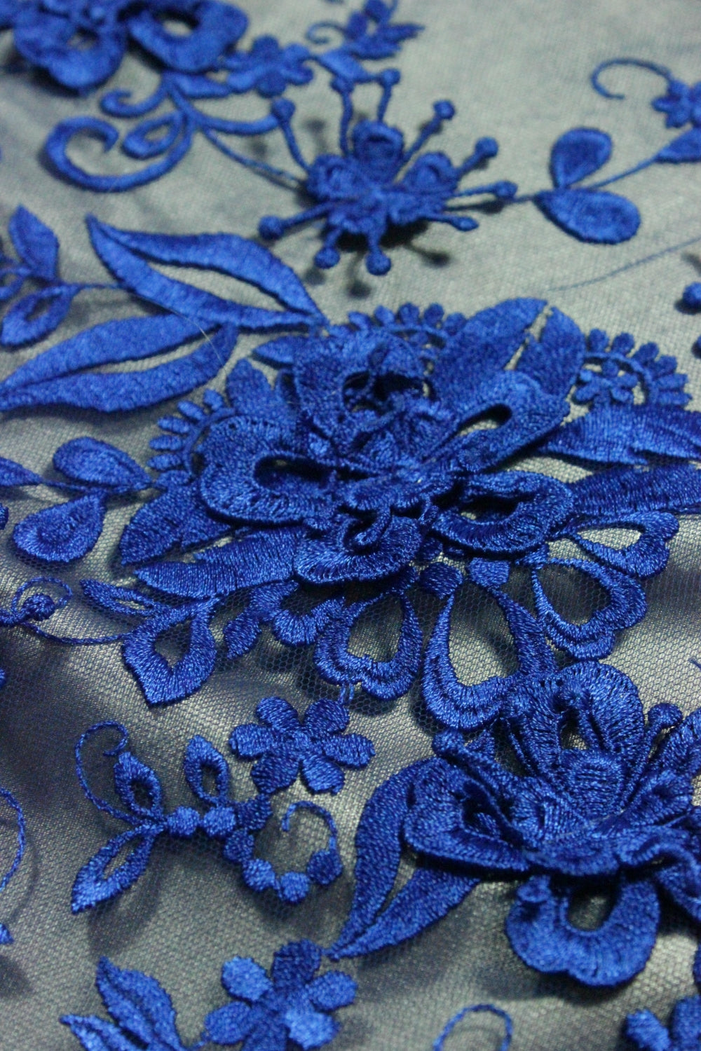 Broderie 3D Pe Tull, Albastru