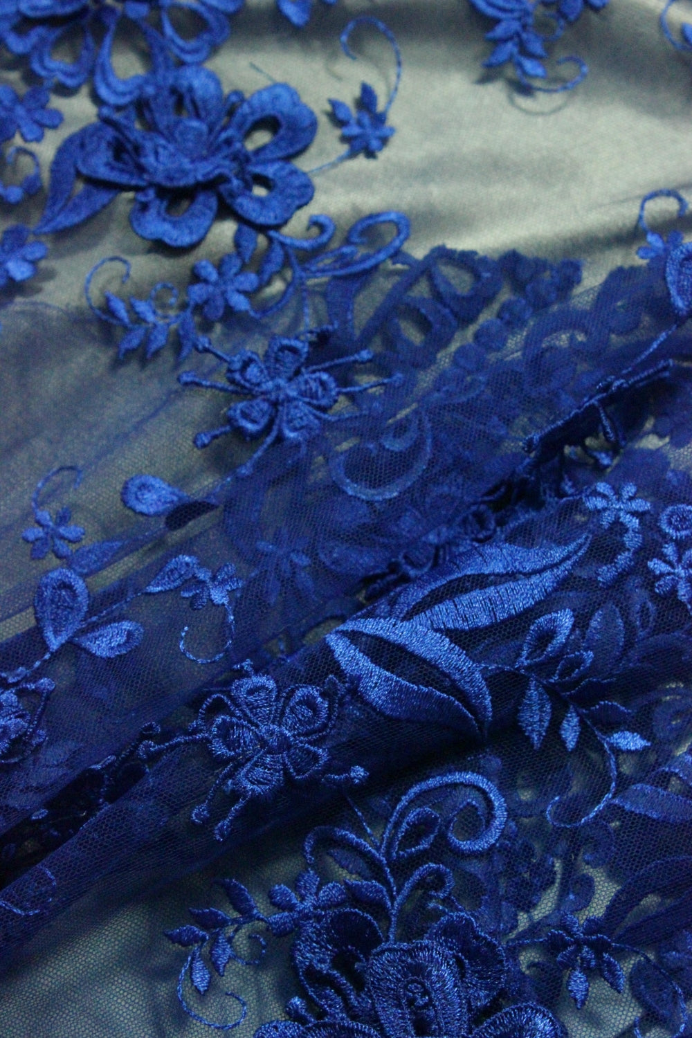 Broderie 3D Pe Tull, Albastru