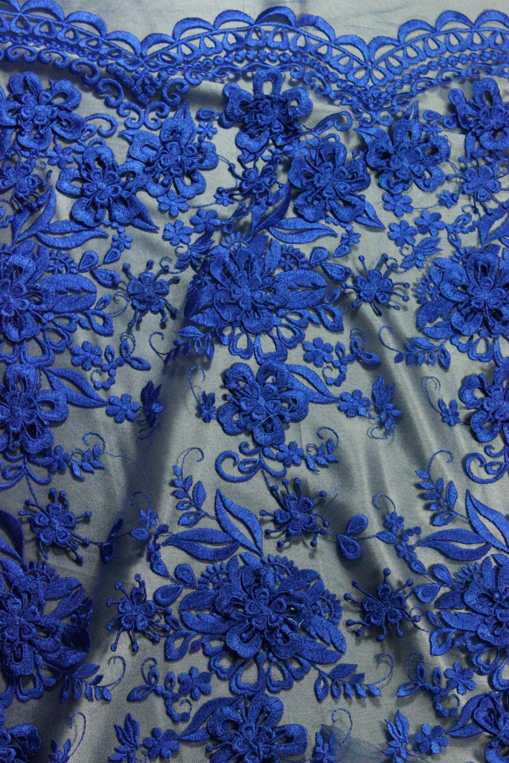 Broderie 3D Pe Tull, Albastru