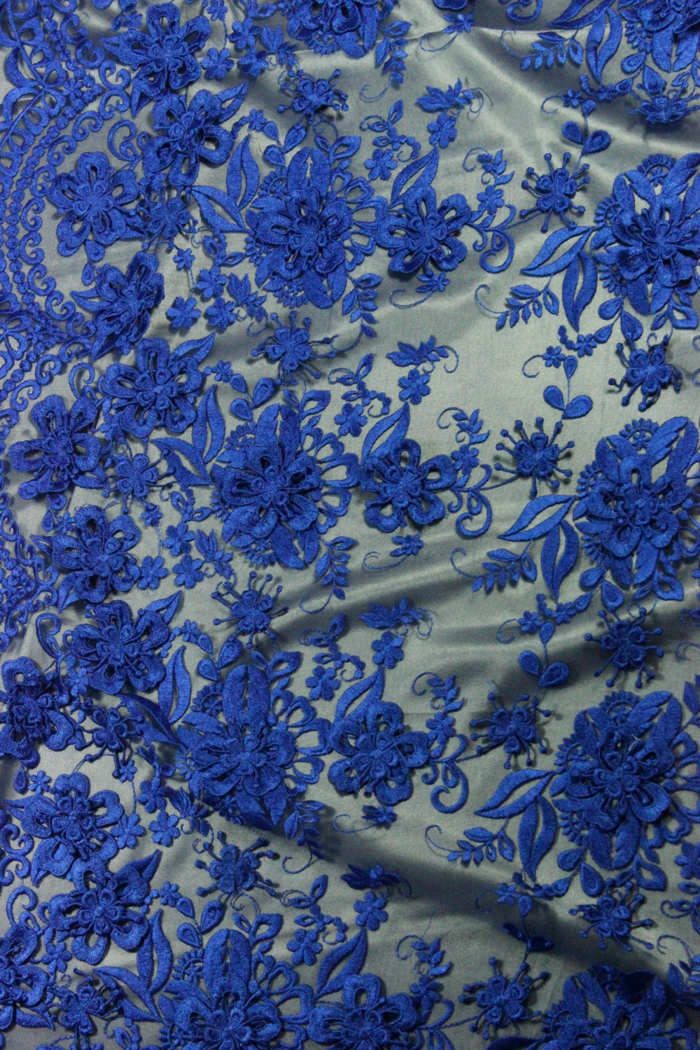 Broderie 3D Pe Tull, Albastru