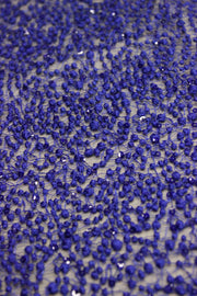 Broderie Cu Insertie De Paiete Fine, Albastru Royal