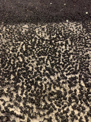 Broderie Cu Insertie De Paiete Fine, Negru