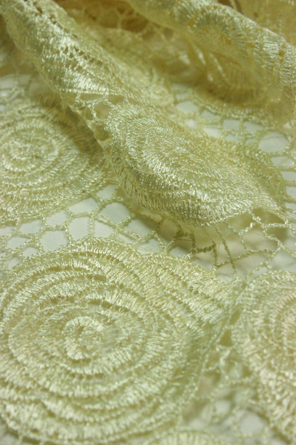 Broderie Cu Paiete Fine, Crem