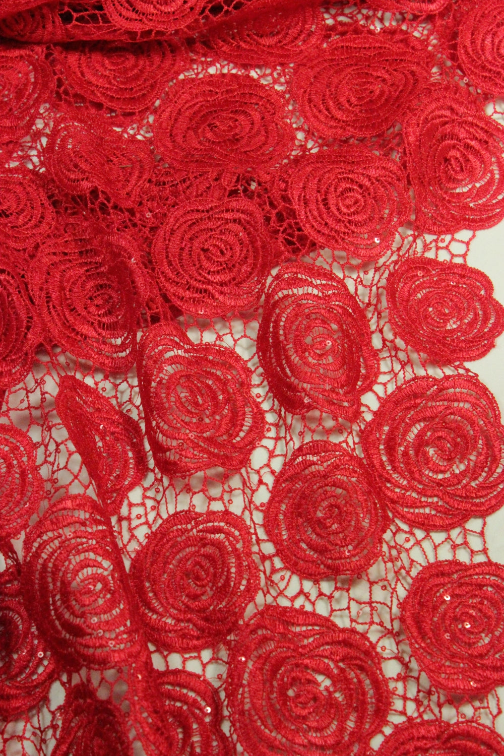 Broderie Cu Paiete Fine, Rosu