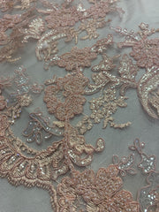 Broderie Pe Tull Cu Margele, Piersica