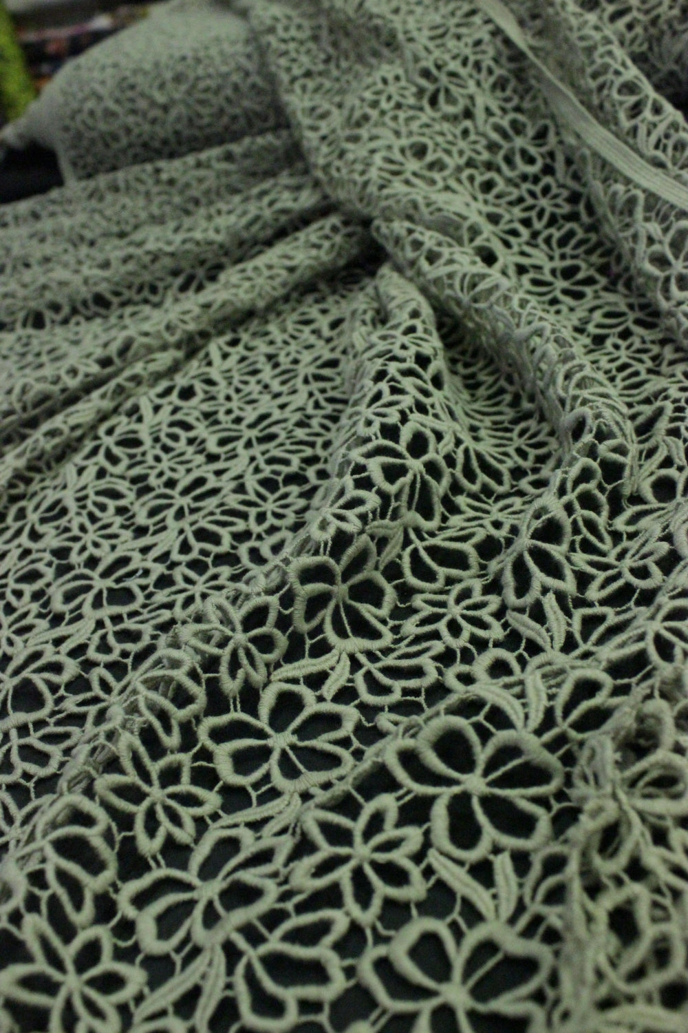 Broderie Sparta De Bumbac, Bej Inchis