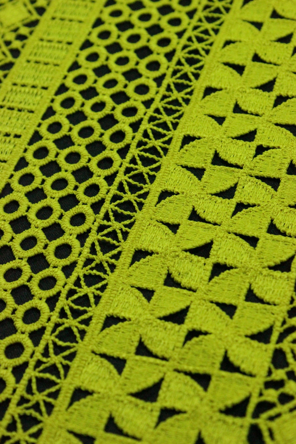 Broderie Sparta Galbena, Latime 55cm