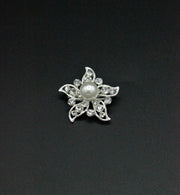 Brosa Cu Pietre Si Perle, 30mm