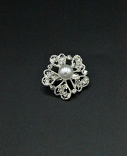 Brosa Cu Pietre Si Perle, 30mm