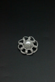 Brosa Cu Pietre Si Perle, 40mm