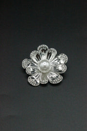 Brosa Cu Pietre Si Perle, 40mm
